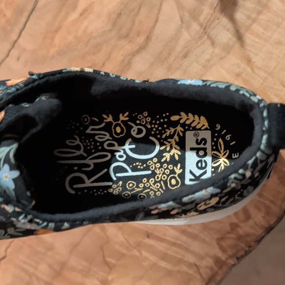 Keds Kickback Rifle Paper Co. Lottie slip on women’s sneakers. LIKE NEW - Picture 2 of 4